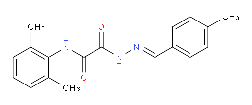 (E)-N-(2,6-dimethylphenyl)-2-(2-(4-methylbenzylidene)hydrazinyl)-2-oxoacetamide