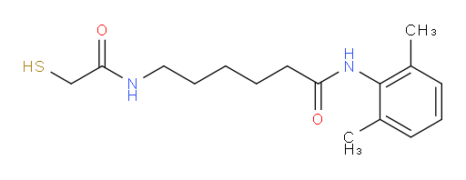 N-(2,6-dimethylphenyl)-6-(2-mercaptoacetamido)hexanamide