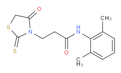 N-(2,6-dimethylphenyl)-3-(4-oxo-2-thioxothiazolidin-3-yl)propanamide