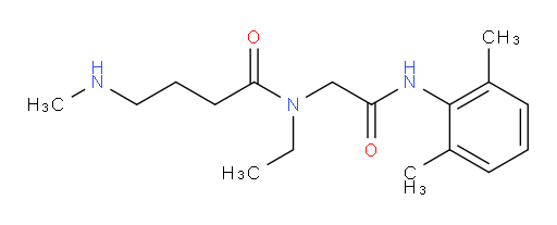N-(2-((2,6-dimethylphenyl)amino)-2-oxoethyl)-N-ethyl-4-(methylamino)butanamide