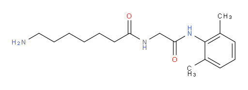 7-amino-N-(2-((2,6-dimethylphenyl)amino)-2-oxoethyl)heptanamide
