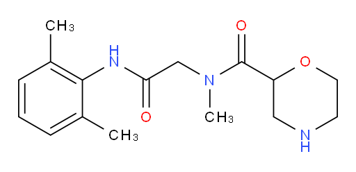 N-(2-((2,6-dimethylphenyl)amino)-2-oxoethyl)-N-methylmorpholine-2-carboxamide