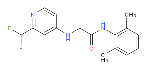 2-((2-(difluoromethyl)pyridin-4-yl)amino)-N-(2,6-dimethylphenyl)acetamide