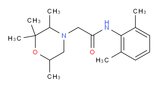 N-(2,6-dimethylphenyl)-2-(2,2,3,6-tetramethylmorpholino)acetamide
