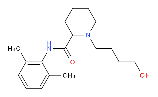 N-(2,6-dimethylphenyl)-1-(4-hydroxybutyl)piperidine-2-carboxamide