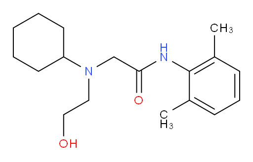 2-(cyclohexyl(2-hydroxyethyl)amino)-N-(2,6-dimethylphenyl)acetamide
