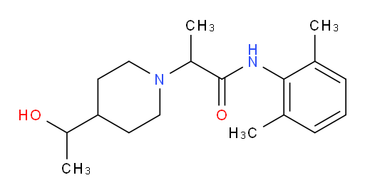 N-(2,6-dimethylphenyl)-2-(4-(1-hydroxyethyl)piperidin-1-yl)propanamide