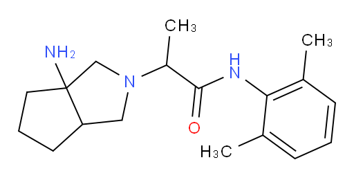 2-(3a-aminohexahydrocyclopenta[c]pyrrol-2(1H)-yl)-N-(2,6-dimethylphenyl)propanamide
