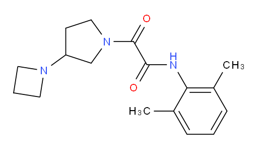 2-(3-(azetidin-1-yl)pyrrolidin-1-yl)-N-(2,6-dimethylphenyl)-2-oxoacetamide