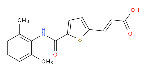 (E)-3-(5-((2,6-dimethylphenyl)carbamoyl)thiophen-2-yl)acrylic acid