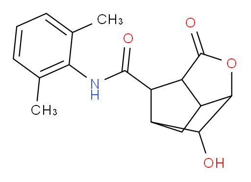 N-(2,6-dimethylphenyl)-6-hydroxy-2-oxohexahydro-2H-3,5-methanocyclopenta[b]furan-7-carboxamide
