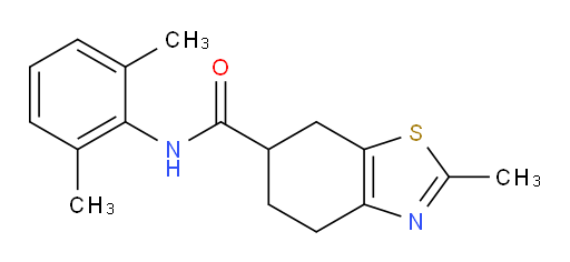 N-(2,6-dimethylphenyl)-2-methyl-4,5,6,7-tetrahydrobenzo[d]thiazole-6-carboxamide