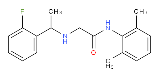 N-(2,6-dimethylphenyl)-2-((1-(2-fluorophenyl)ethyl)amino)acetamide