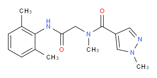N-(2-((2,6-dimethylphenyl)amino)-2-oxoethyl)-N,1-dimethyl-1H-pyrazole-4-carboxamide
