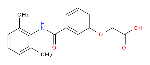 2-(3-((2,6-dimethylphenyl)carbamoyl)phenoxy)acetic acid
