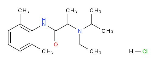 N-(2,6-dimethylphenyl)-2-(ethyl(isopropyl)amino)propanamide hydrochloride
