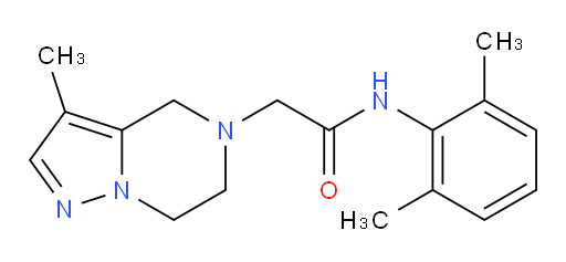N-(2,6-dimethylphenyl)-2-(3-methyl-6,7-dihydropyrazolo[1,5-a]pyrazin-5(4H)-yl)acetamide