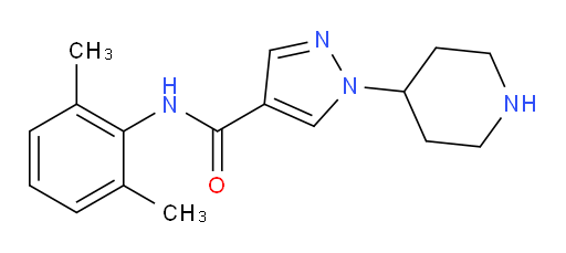 N-(2,6-dimethylphenyl)-1-(piperidin-4-yl)-1H-pyrazole-4-carboxamide