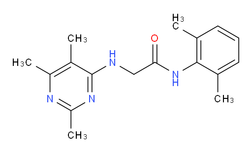 N-(2,6-dimethylphenyl)-2-((2,5,6-trimethylpyrimidin-4-yl)amino)acetamide