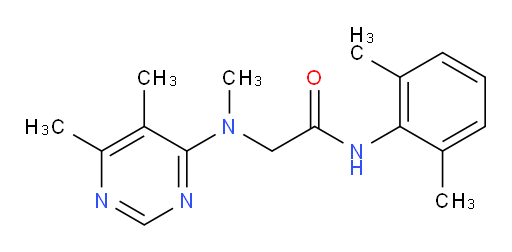 N-(2,6-dimethylphenyl)-2-((5,6-dimethylpyrimidin-4-yl)(methyl)amino)acetamide
