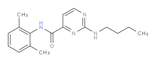 2-(butylamino)-N-(2,6-dimethylphenyl)pyrimidine-4-carboxamide