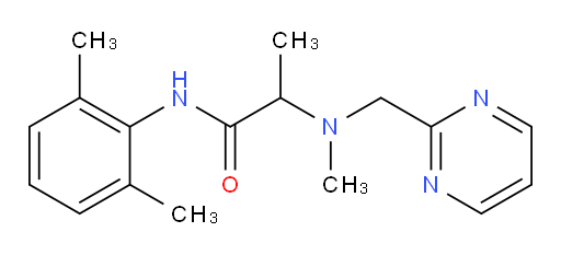 N-(2,6-dimethylphenyl)-2-(methyl(pyrimidin-2-ylmethyl)amino)propanamide