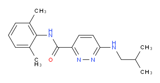 N-(2,6-dimethylphenyl)-6-(isobutylamino)pyridazine-3-carboxamide