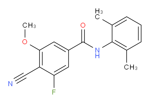 4-cyano-N-(2,6-dimethylphenyl)-3-fluoro-5-methoxybenzamide