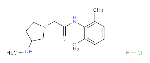 N-(2,6-dimethylphenyl)-2-(3-(methylamino)pyrrolidin-1-yl)acetamide hydrochloride