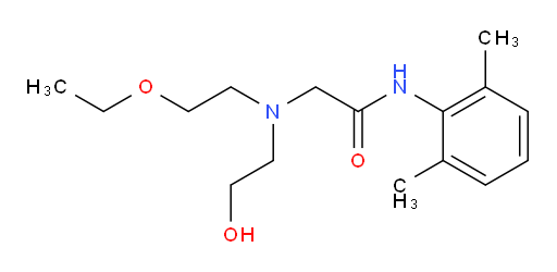 N-(2,6-dimethylphenyl)-2-((2-ethoxyethyl)(2-hydroxyethyl)amino)acetamide
