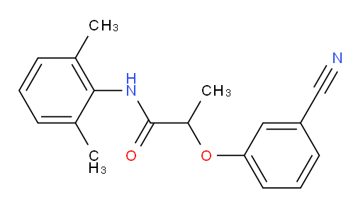 2-(3-cyanophenoxy)-N-(2,6-dimethylphenyl)propanamide