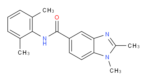 N-(2,6-dimethylphenyl)-1,2-dimethyl-1H-benzo[d]imidazole-5-carboxamide