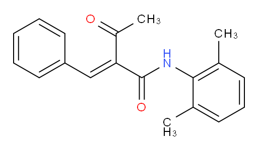(E)-2-benzylidene-N-(2,6-dimethylphenyl)-3-oxobutanamide