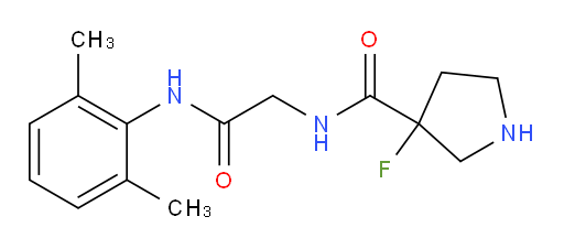 N-(2-((2,6-dimethylphenyl)amino)-2-oxoethyl)-3-fluoropyrrolidine-3-carboxamide