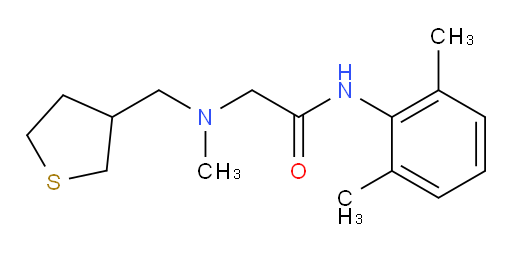 N-(2,6-dimethylphenyl)-2-(methyl((tetrahydrothiophen-3-yl)methyl)amino)acetamide