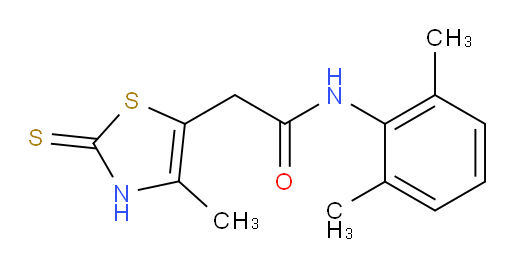 N-(2,6-dimethylphenyl)-2-(4-methyl-2-thioxo-2,3-dihydrothiazol-5-yl)acetamide