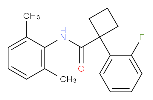 N-(2,6-dimethylphenyl)-1-(2-fluorophenyl)cyclobutanecarboxamide