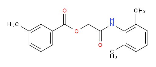 2-((2,6-dimethylphenyl)amino)-2-oxoethyl 3-methylbenzoate