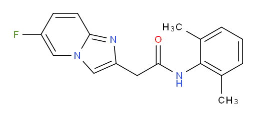 N-(2,6-dimethylphenyl)-2-(6-fluoroimidazo[1,2-a]pyridin-2-yl)acetamide