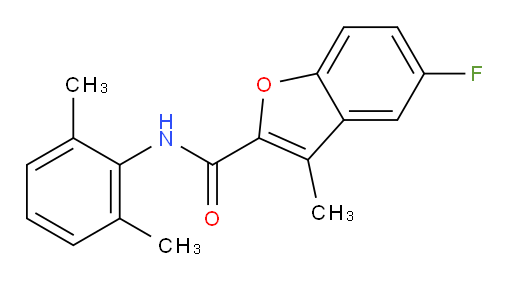 N-(2,6-dimethylphenyl)-5-fluoro-3-methylbenzofuran-2-carboxamide