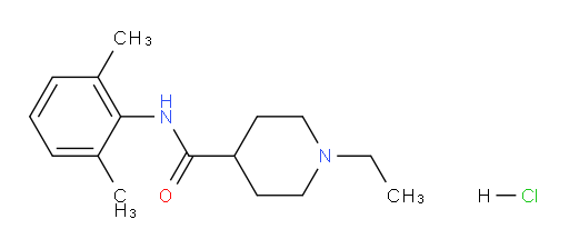 N-(2,6-dimethylphenyl)-1-ethylpiperidine-4-carboxamide hydrochloride