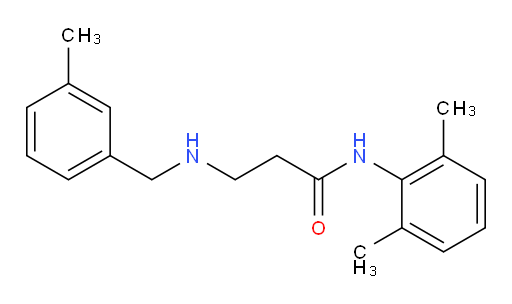 N-(2,6-dimethylphenyl)-3-((3-methylbenzyl)amino)propanamide