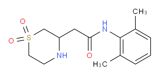 N-(2,6-dimethylphenyl)-2-(1,1-dioxidothiomorpholin-3-yl)acetamide