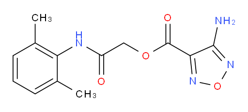 2-((2,6-dimethylphenyl)amino)-2-oxoethyl 4-amino-1,2,5-oxadiazole-3-carboxylate