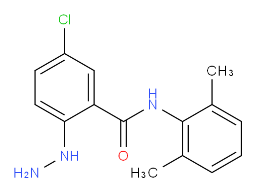 5-chloro-N-(2,6-dimethylphenyl)-2-hydrazinylbenzamide