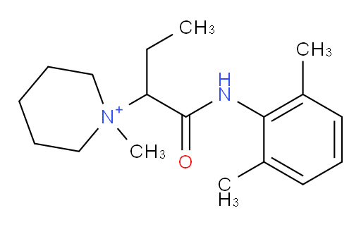 1-(1-((2,6-dimethylphenyl)amino)-1-oxobutan-2-yl)-1-methylpiperidin-1-ium