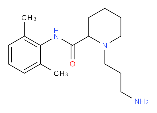 1-(3-aminopropyl)-N-(2,6-dimethylphenyl)piperidine-2-carboxamide