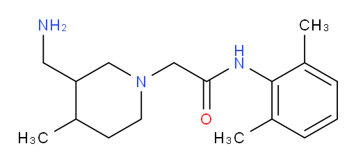 2-(3-(aminomethyl)-4-methylpiperidin-1-yl)-N-(2,6-dimethylphenyl)acetamide