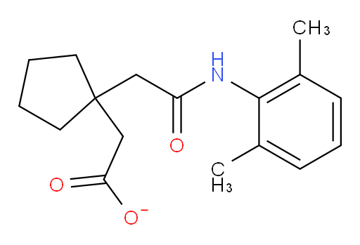 2-(1-(2-((2,6-dimethylphenyl)amino)-2-oxoethyl)cyclopentyl)acetate
