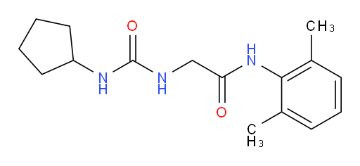 2-(3-cyclopentylureido)-N-(2,6-dimethylphenyl)acetamide